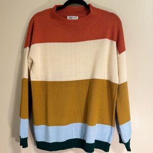 Lulu Avenue Vibrant Colorblock Sweater